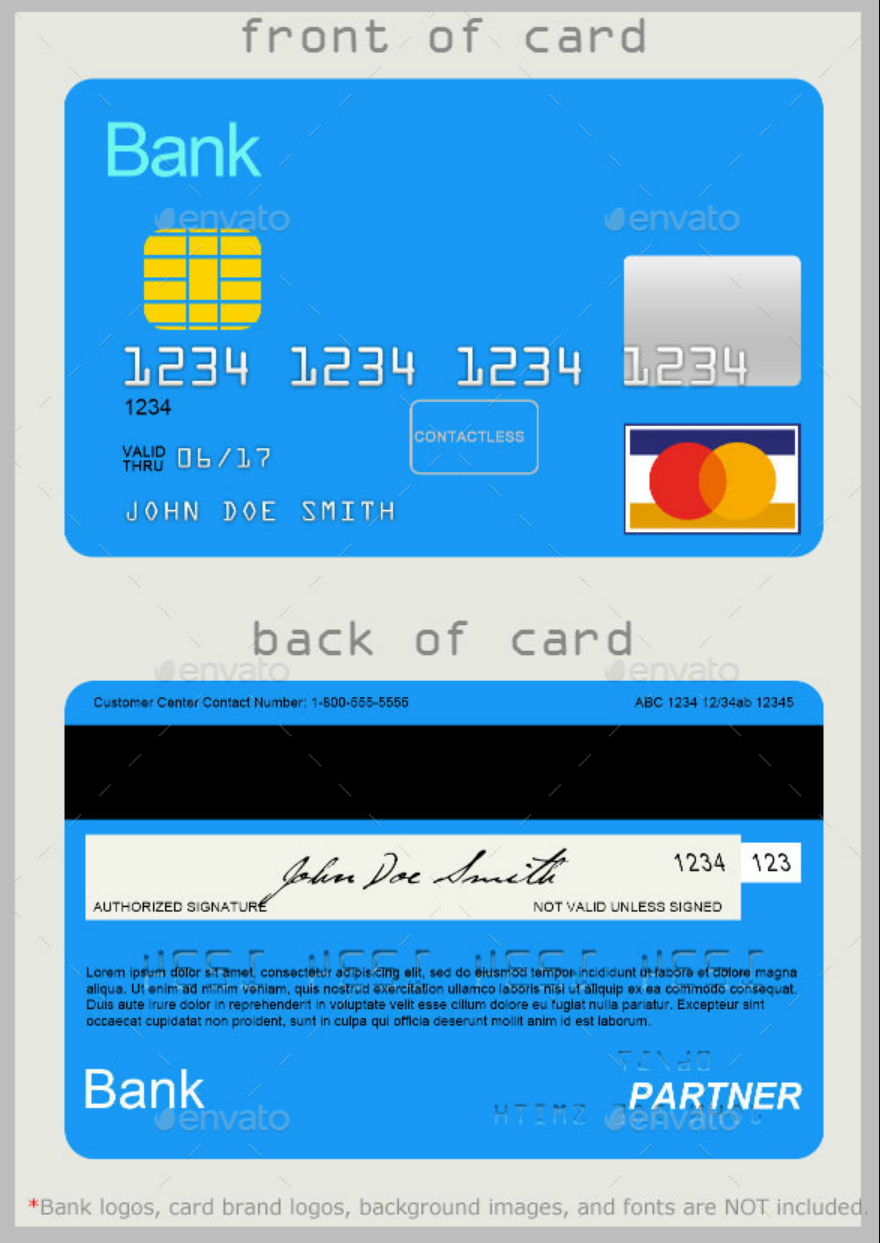 10 Credit Card Designs | Free & Premium Templates Inside Credit Card Template For Kids