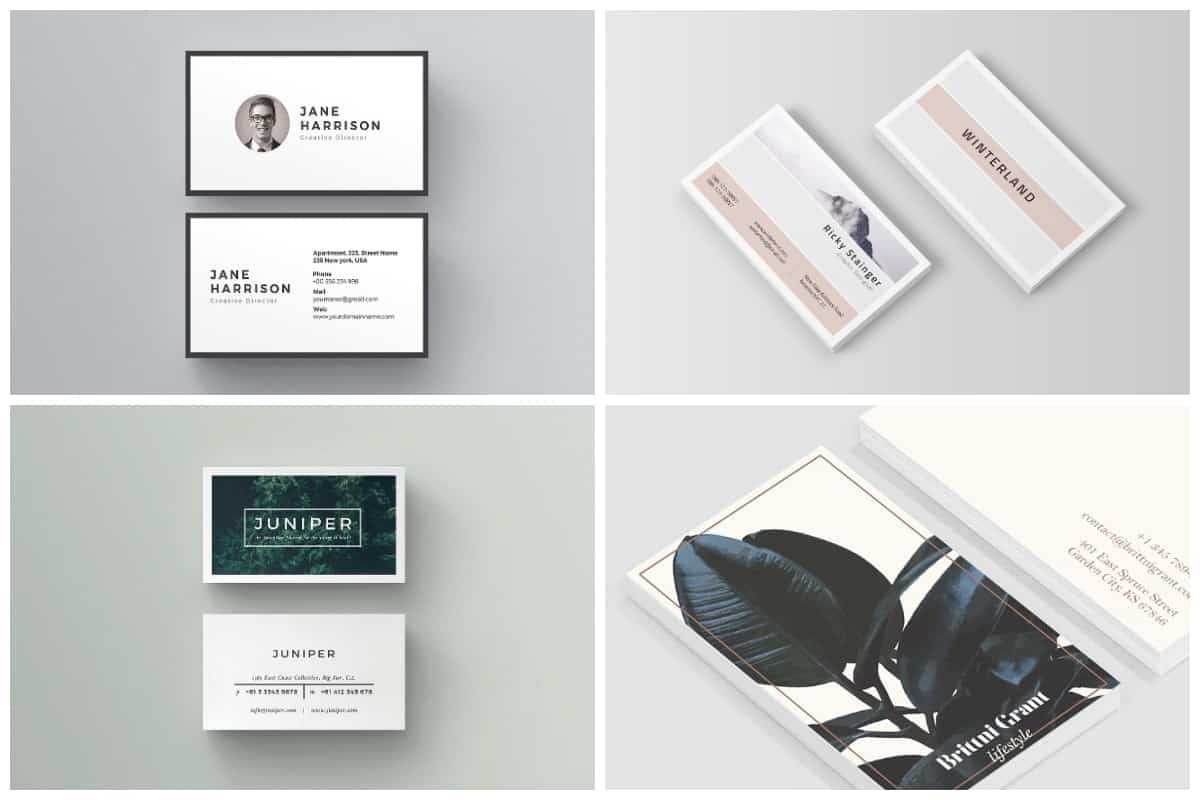 10 Unique Business Card Templates To Stand Out From The Within Card Stand Template