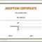 13 Free Certificate Templates For Word » Officetemplate Inside Child Adoption Certificate Template