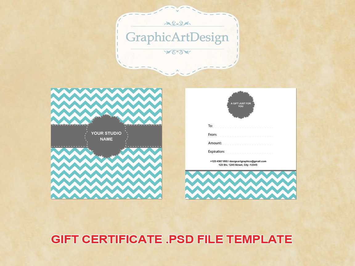 14 Photography Gift Certificate Psd Template Images Inside Gift Certificate Template Photoshop