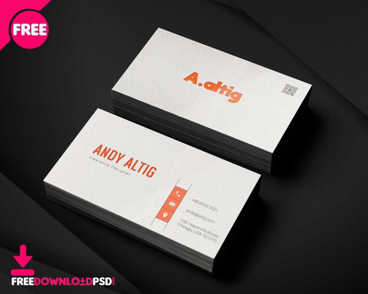 150+ Free Business Card Psd Templates In Freelance Business Card Template