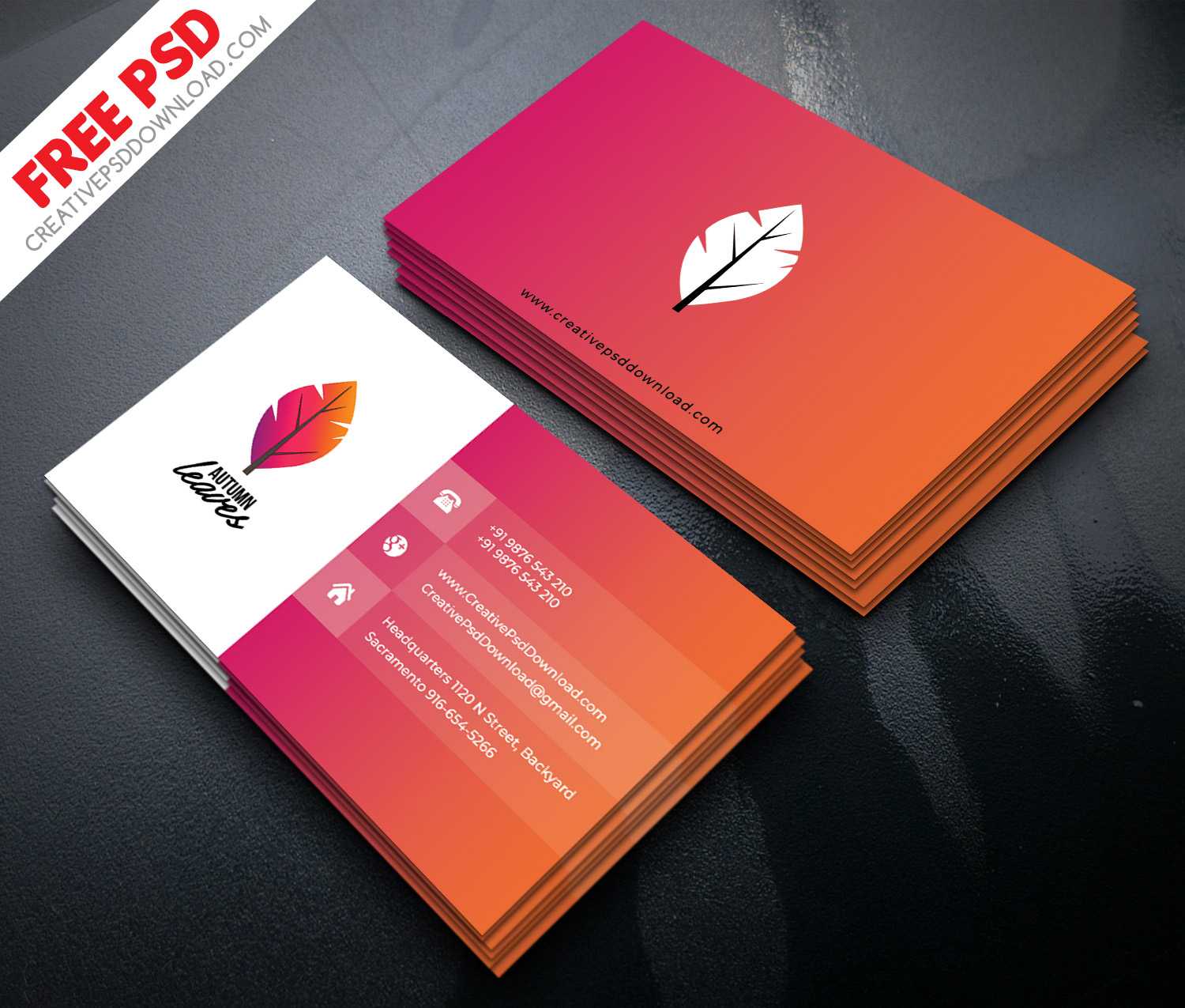 150+ Free Business Card Psd Templates With Regard To Name Card Template Psd Free Download