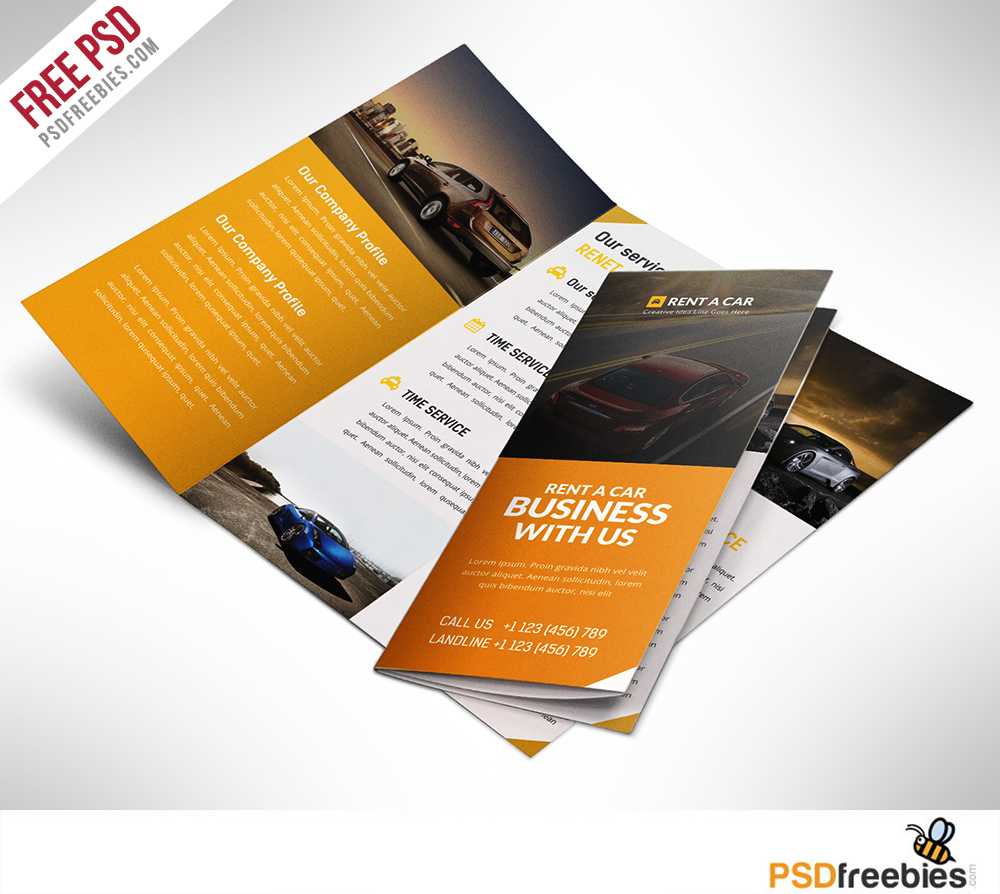 16 Tri Fold Brochure Free Psd Templates: Grab, Edit & Print For Brochure Psd Template 3 Fold
