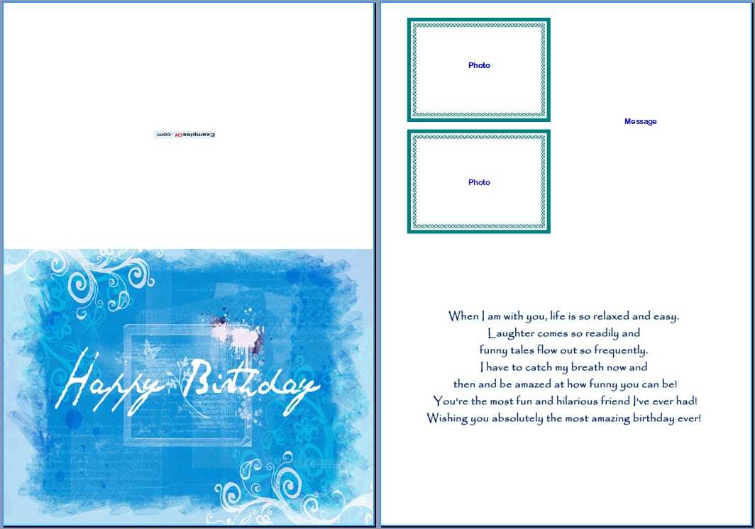 19 Birthday Card Templates For Word Images – Free Birthday In Birthday Card Template Microsoft Word