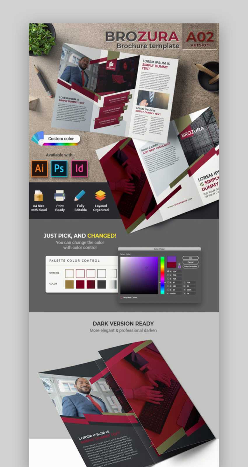 20 Best Free Bifold & Tri Fold Brochure Template Designs With Science Brochure Template Google Docs
