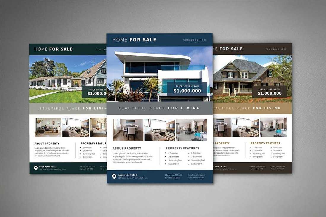 20+ Best Real Estate Flyer Templates 2020 – Creative Touchs In Real Estate Brochure Templates Psd Free Download