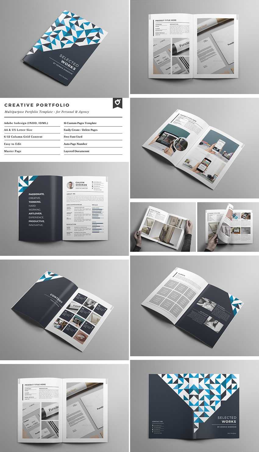 20 Кращих Шаблонів Indesign Brochure – Для Творчого In 12 Page Brochure Template