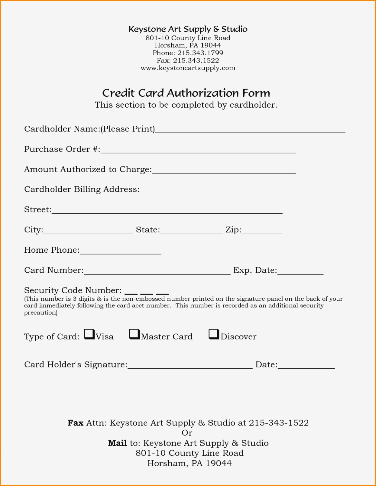 23+ Credit Card Authorization Form Template Pdf Fillable 2020!! Throughout Credit Card Payment Slip Template