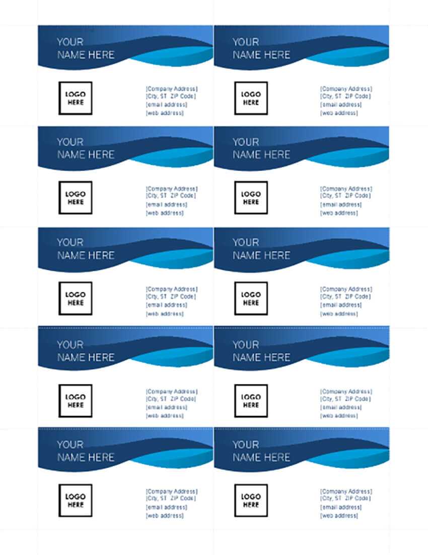 25+ Free Microsoft Word Business Card Templates (Printable With Regard To Business Cards Templates Microsoft Word