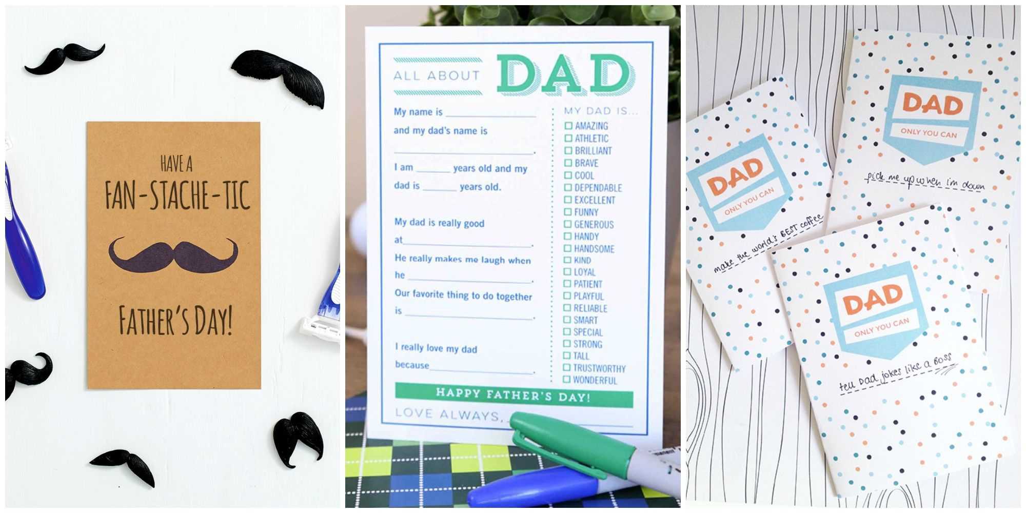 25 Printable Father's Day Cards – Free Printable Cards For With 52 Reasons Why I Love You Cards Templates Free
