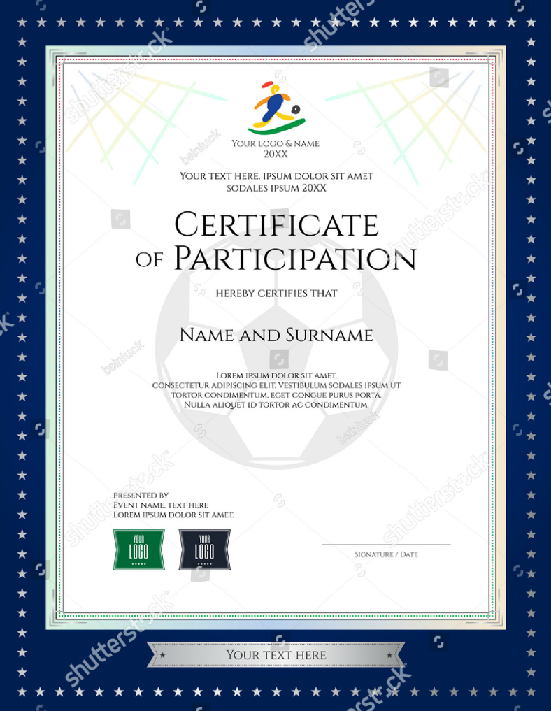 28+ Certificate Of Participation Designs & Templates – Psd Throughout Choir Certificate Template