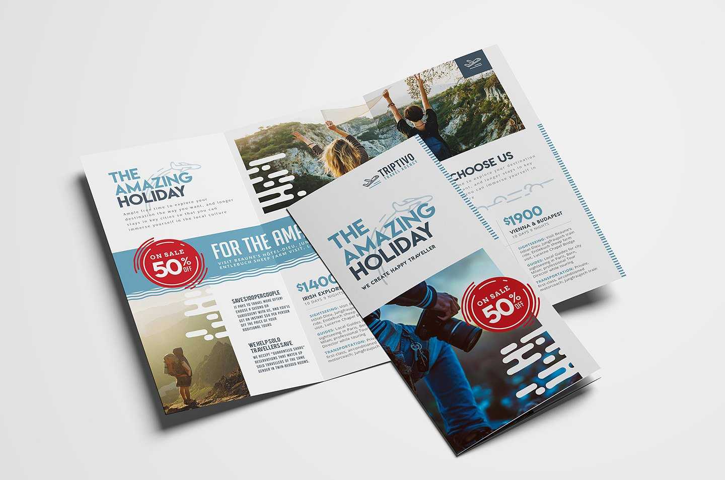 30+ Attractive Brochure Templates For Travel & Tourism For Travel Guide Brochure Template