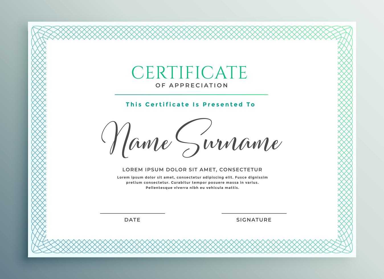 30+ Certificate Of Appreciation Download!! | Templates Study Throughout Certificate Of Appreciation Template Free Printable