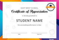 30 Free Certificate Of Appreciation Templates And Letters pertaining to Felicitation Certificate Template