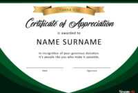 30 Free Certificate Of Appreciation Templates And Letters with regard to Certificate Of Appreciation Template Free Printable