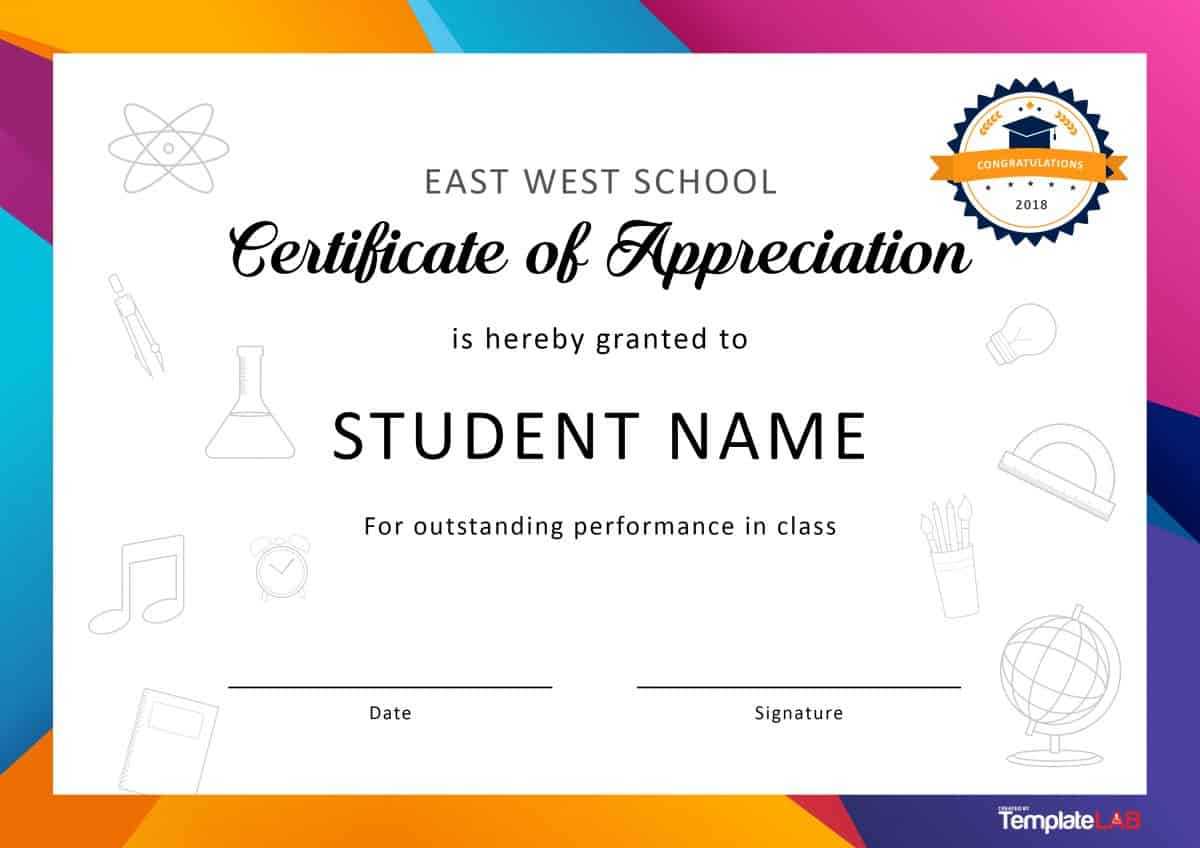 30 Free Certificate Of Appreciation Templates And Letters With Regard To In Appreciation Certificate Templates