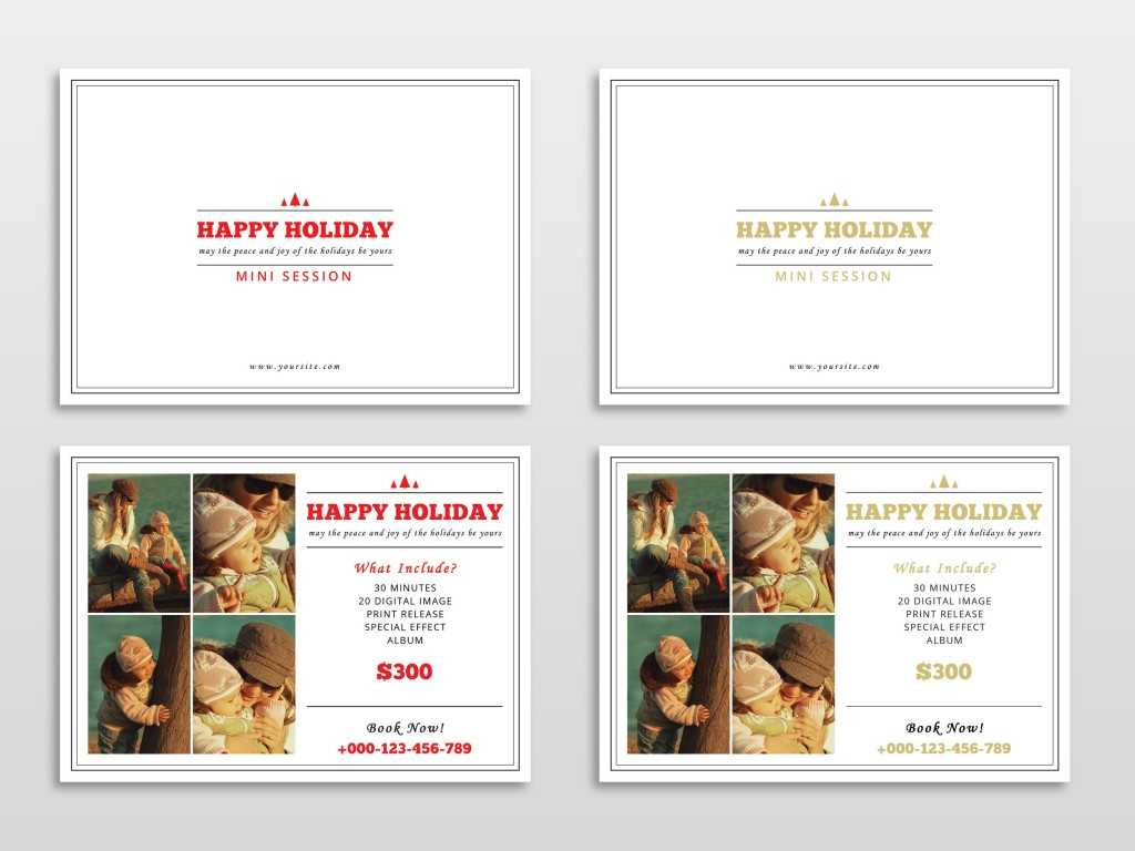30 Holiday Card Templates For Photographers To Use This Year Regarding Free Christmas Card Templates For Photographers