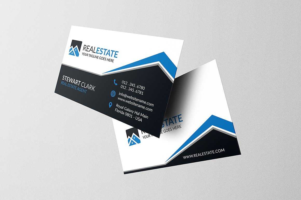 30+ Modern Real Estate Business Cards Psd | Decolore Within Real Estate Agent Business Card Template