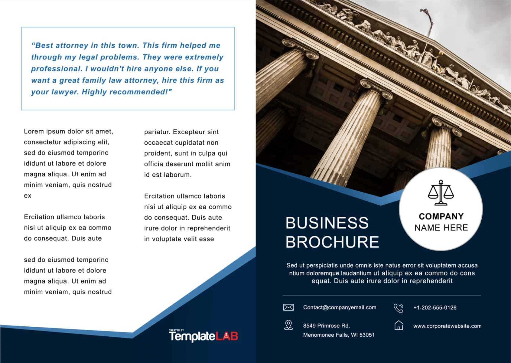 33 Free Brochure Templates (Word + Pdf) ᐅ Templatelab For Microsoft Word Brochure Template Free