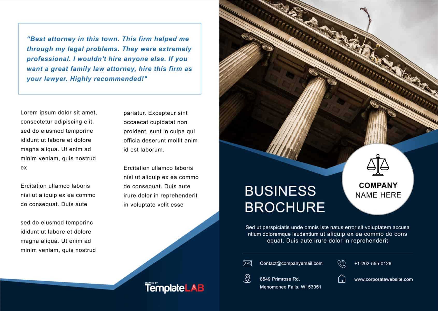 33 Free Brochure Templates (Word + Pdf) ᐅ Templatelab Throughout Free Template For Brochure Microsoft Office