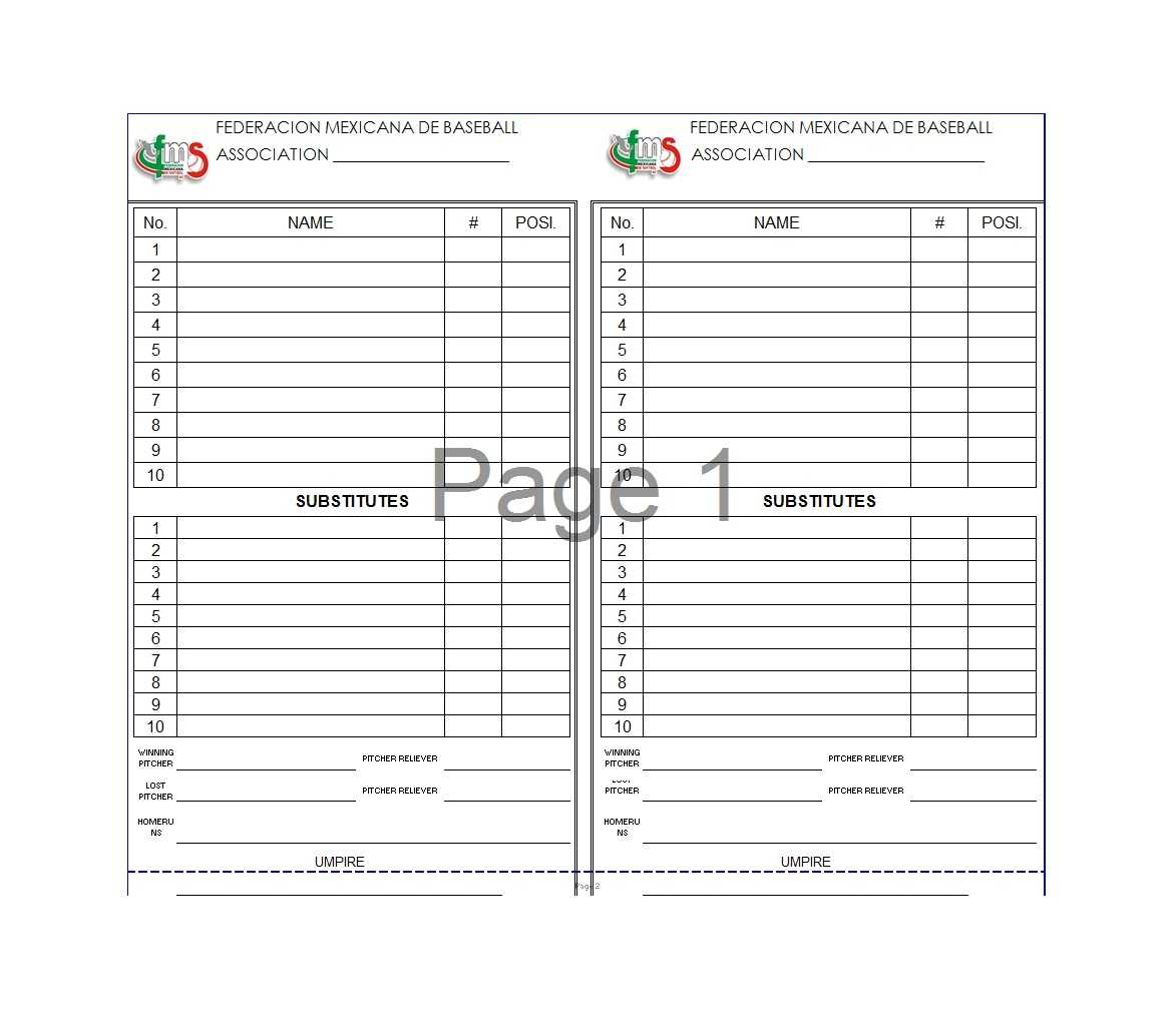 33 Printable Baseball Lineup Templates [Free Download] ᐅ Throughout Dugout Lineup Card Template