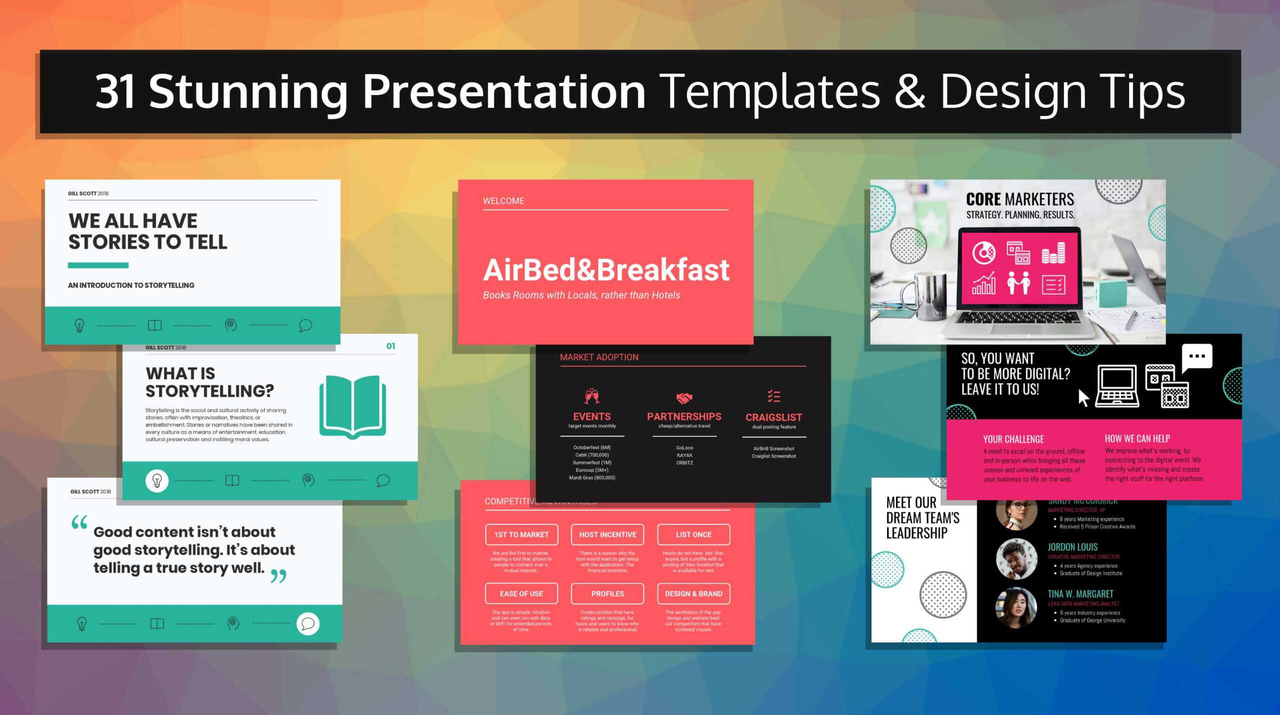 33 Stunning Presentation Templates And Design Tips With Powerpoint Presentation Template Size