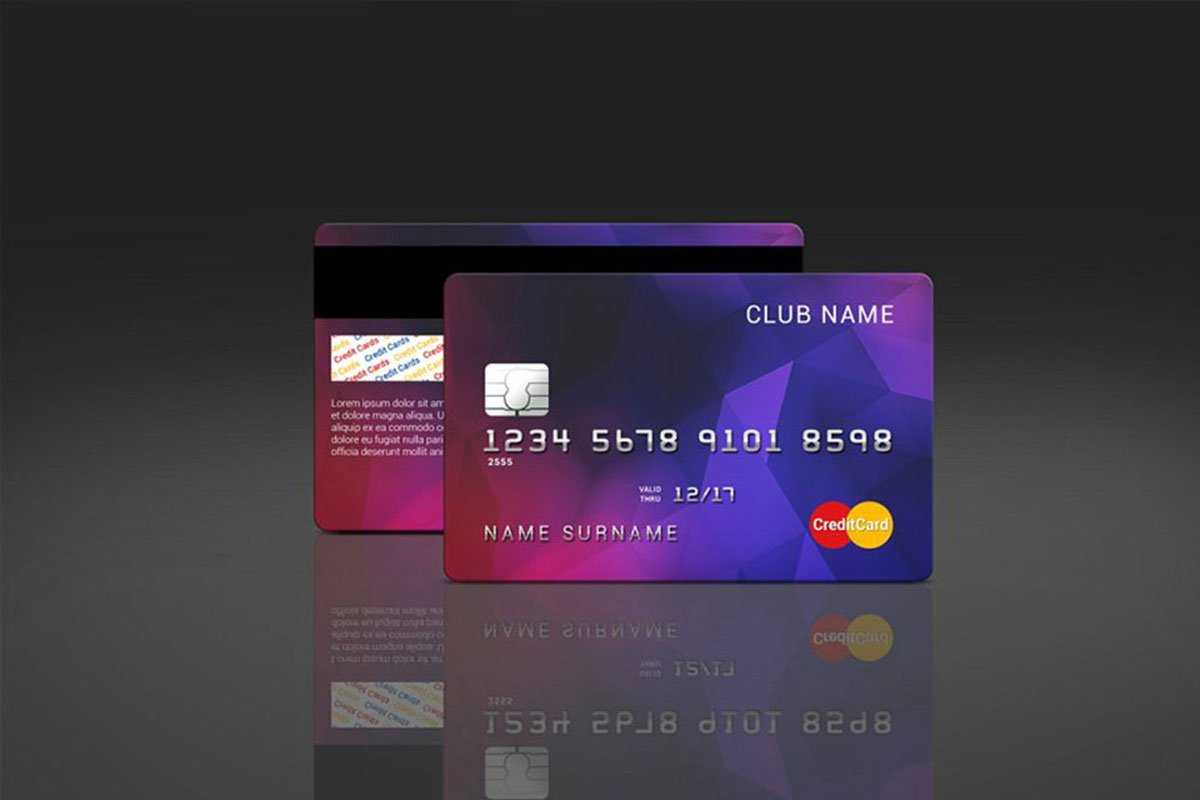 35 Free And Premium Credit Card Mockups – Colorlib Intended For Credit Card Templates For Sale