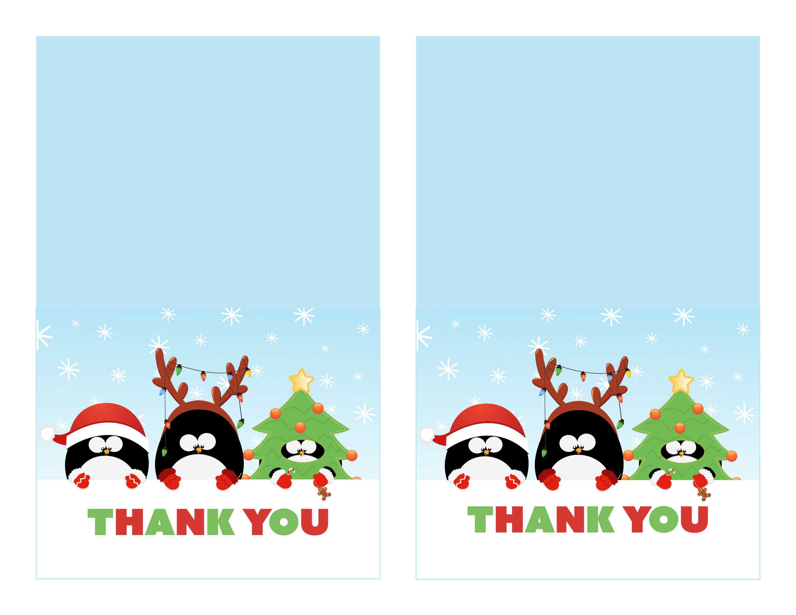 36 Adding Christmas Thank You Card Templates Free Download Inside Christmas Thank You Card Templates Free