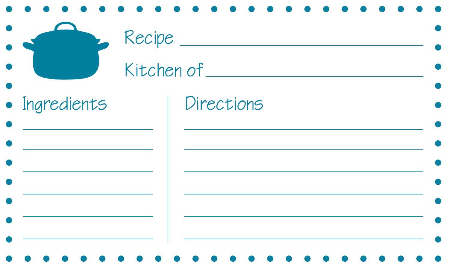 4 X 6 Recipe Card Template ] – Recipe Card Template For Word For 4X6 Photo Card Template Free