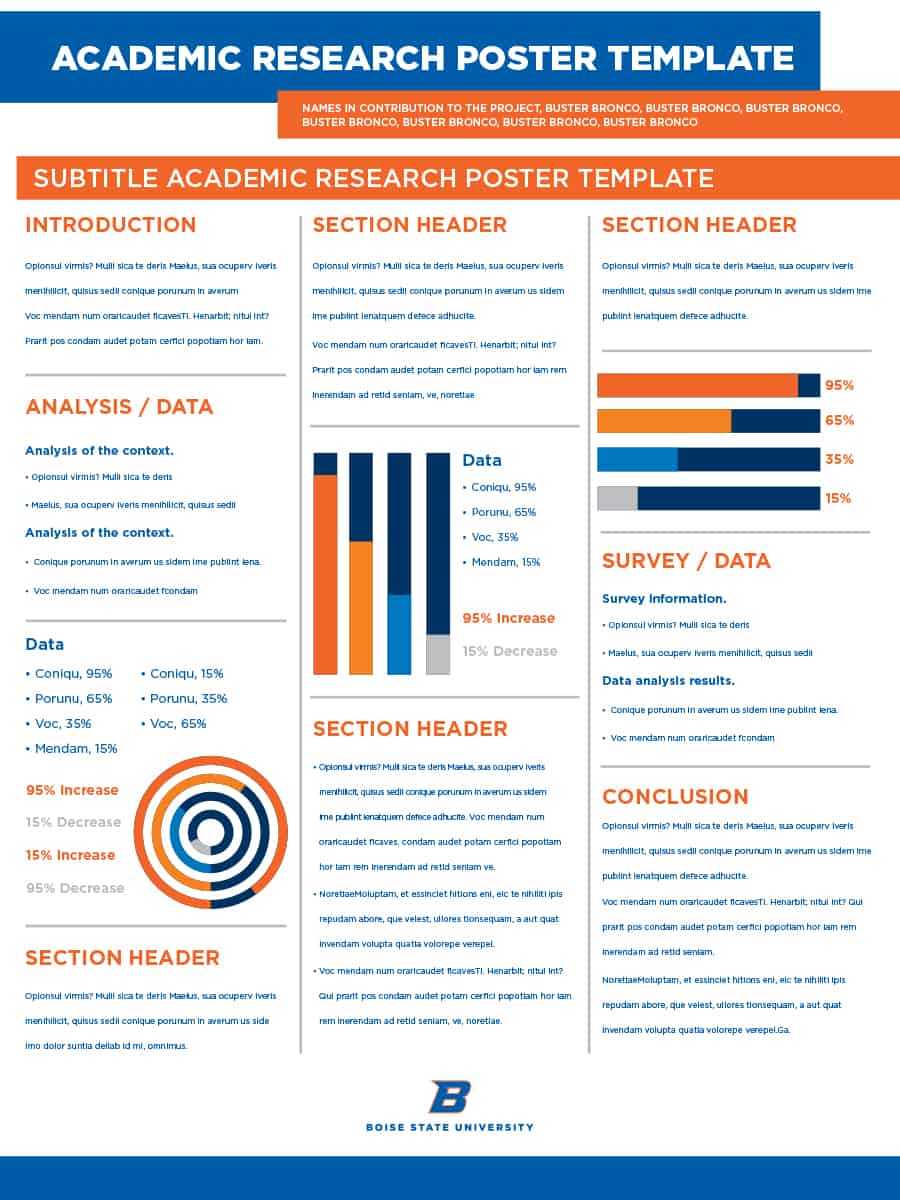 40 Eye Catching Research Poster Templates (+Scientific In Powerpoint Academic Poster Template