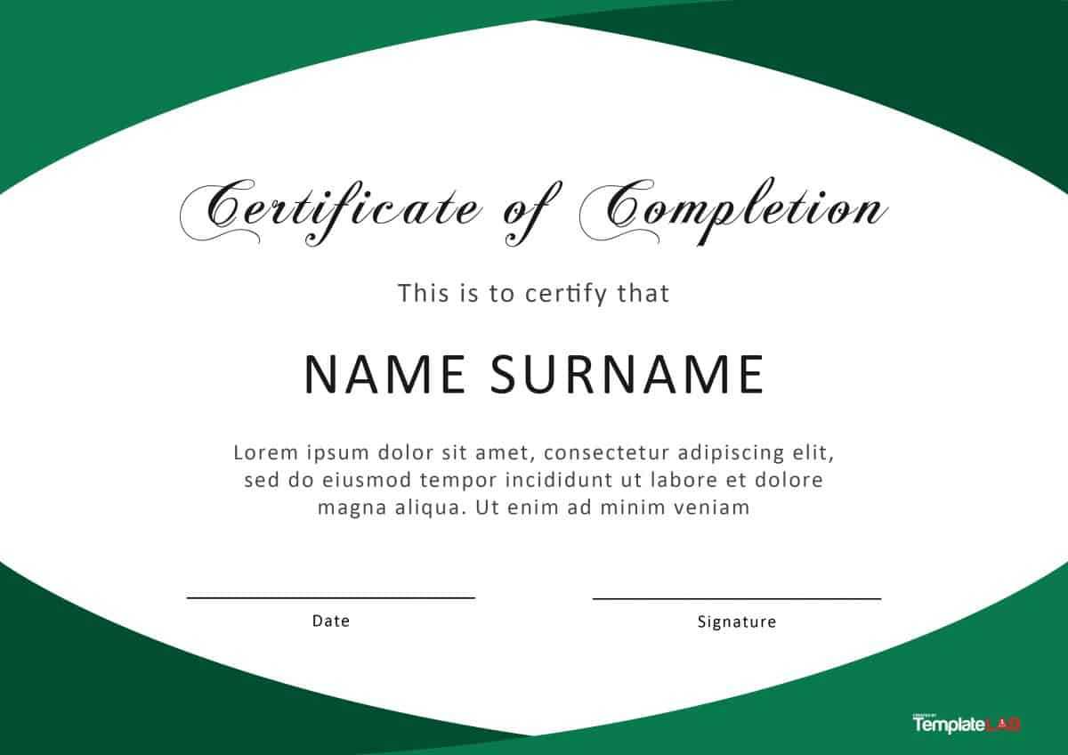 40 Fantastic Certificate Of Completion Templates [Word Inside Certificate Template For Project Completion