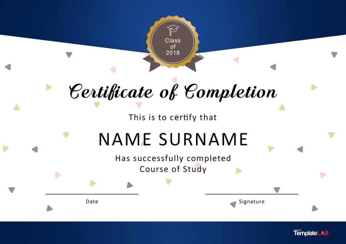 40 Fantastic Certificate Of Completion Templates [Word With In Certificate Of Completion Word Template