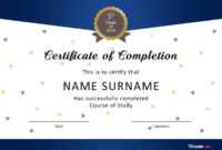 40 Fantastic Certificate Of Completion Templates [Word With with Certificate Of Completion Template Word