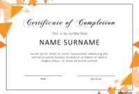 40 Fantastic Certificate Of Completion Templates [Word with Word 2013 Certificate Template