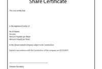 40+ Free Stock Certificate Templates (Word, Pdf) ᐅ Templatelab regarding Share Certificate Template Pdf