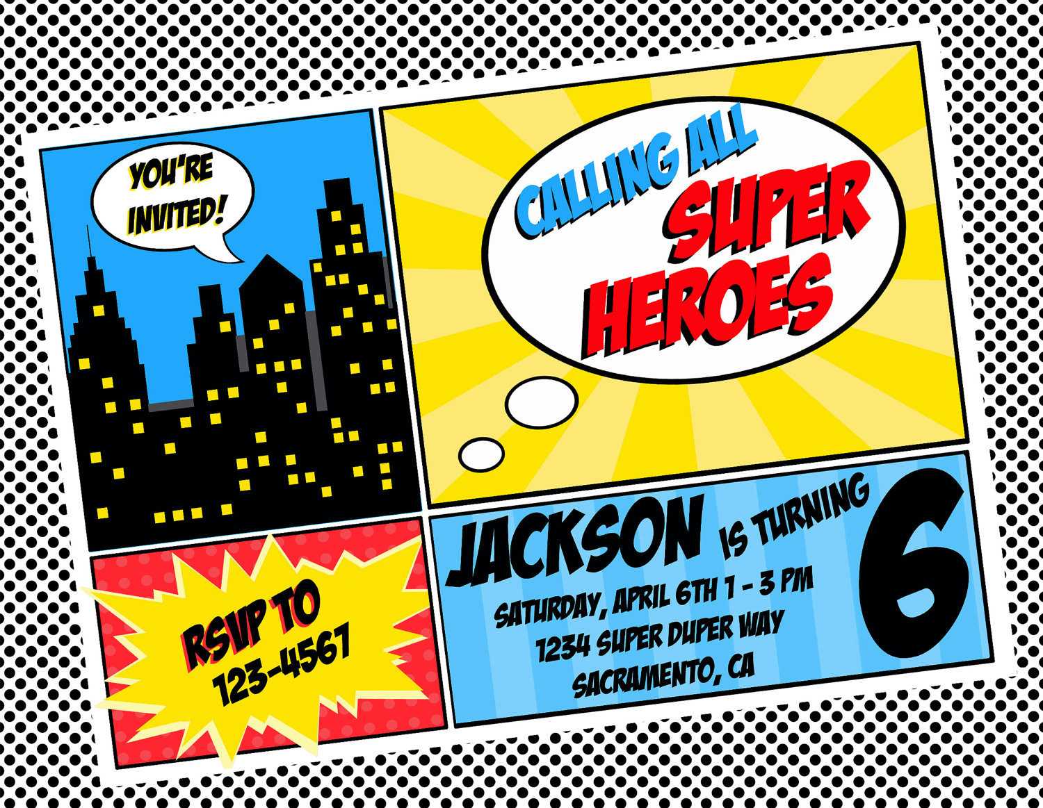 40Th Birthday Ideas: Birthday Invitation Template Superhero With Superhero Birthday Card Template