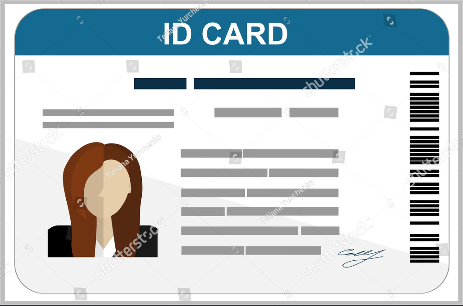 43+ Professional Id Card Designs – Psd, Eps, Ai, Word | Free Throughout Pvc Card Template