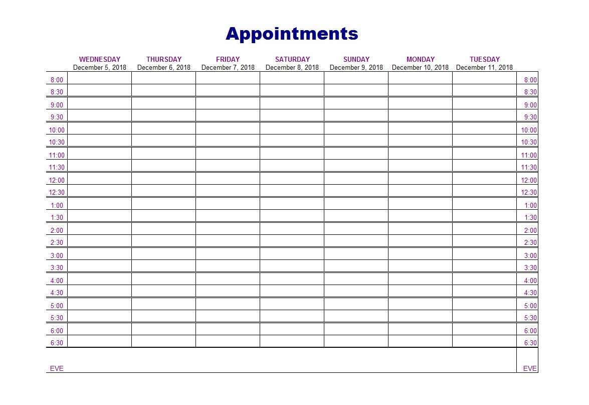 45 Printable Appointment Schedule Templates [& Appointment In Medical Appointment Card Template Free