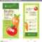 4X9 Rack Card Brochure Template Stock Vector – Illustration In Nutrition Brochure Template