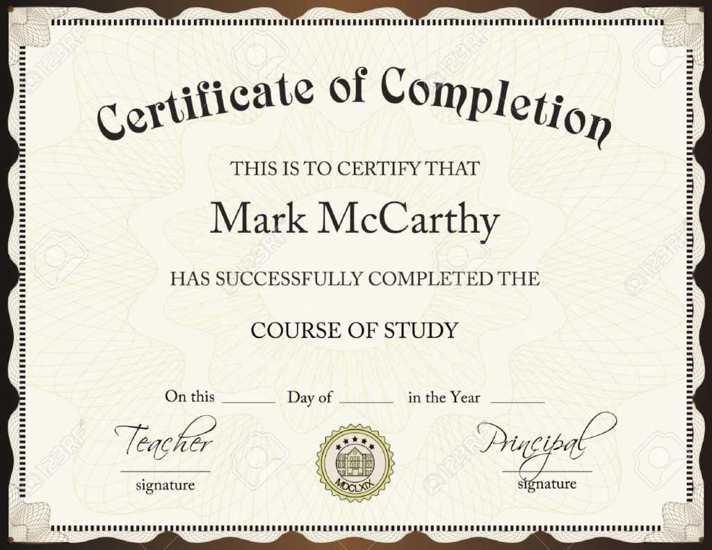5 Certificates Of Completion Designs | Certificate Templates Inside Certificate Of Completion Template Word