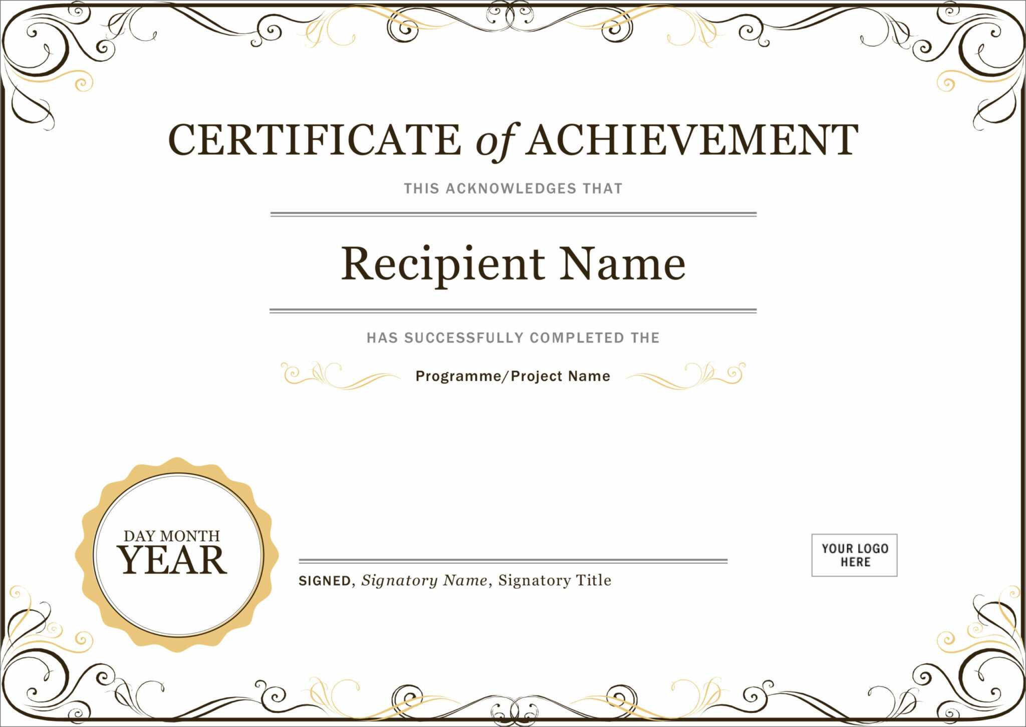free downloadable certificate templates for microsoft word