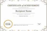 50 Free Creative Blank Certificate Templates In Psd with regard to Student Of The Year Award Certificate Templates