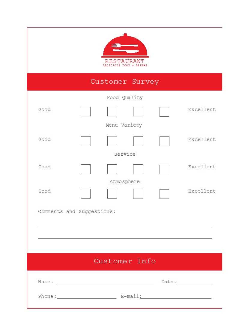 50 Printable Comment Card & Feedback Form Templates ᐅ Intended For Survey Card Template