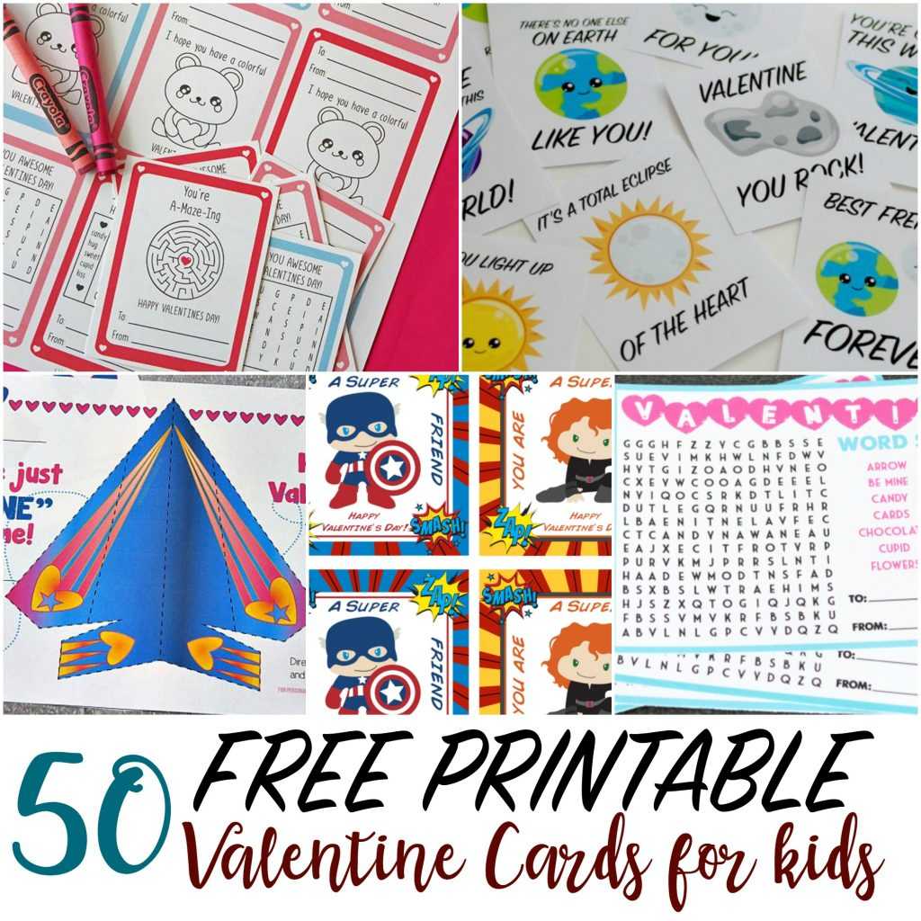 50 Printable Valentine Cards For Kids Throughout Valentine Card Template Word