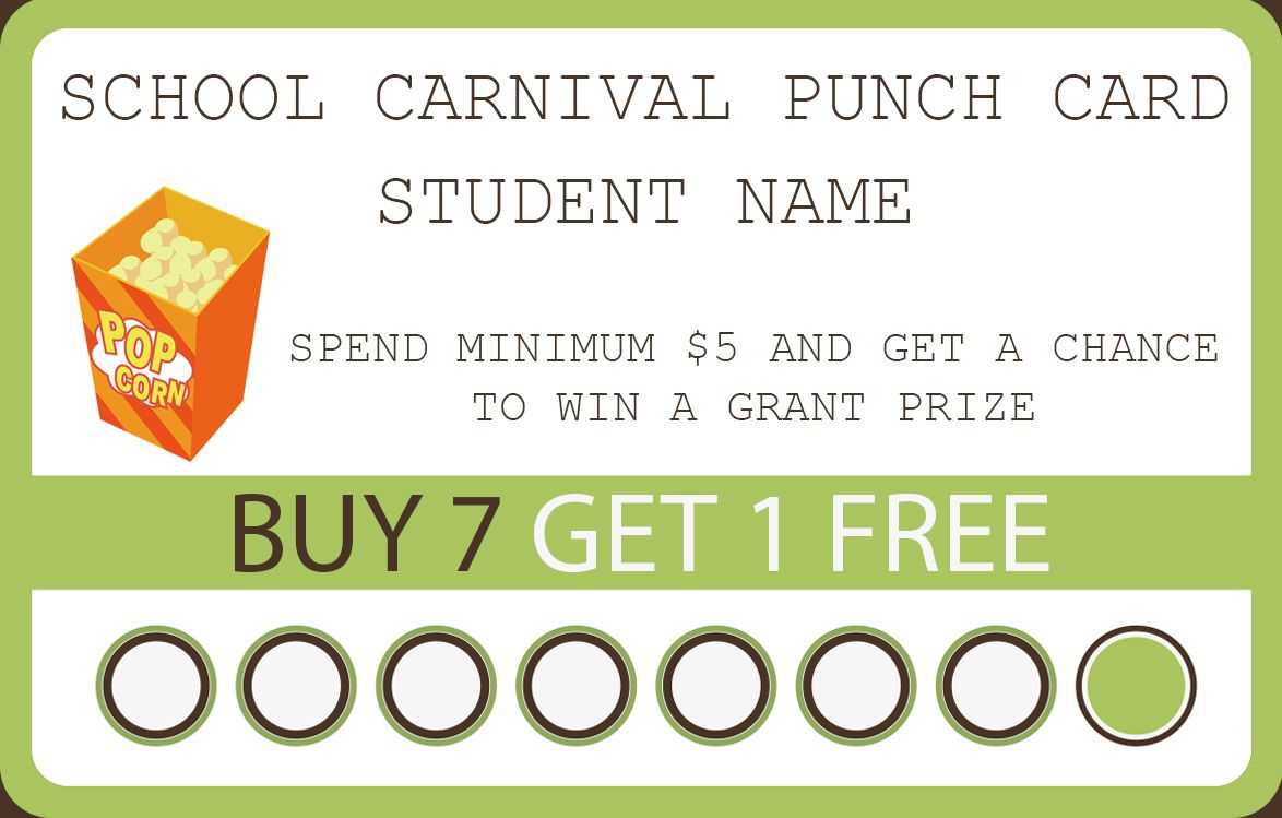 50+ Punch Card Templates – For Every Business (Boost Intended For Free Printable Punch Card Template