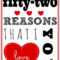 52 Reasons I Love You Template Free ] – You Will Get A Pertaining To 52 Reasons Why I Love You Cards Templates