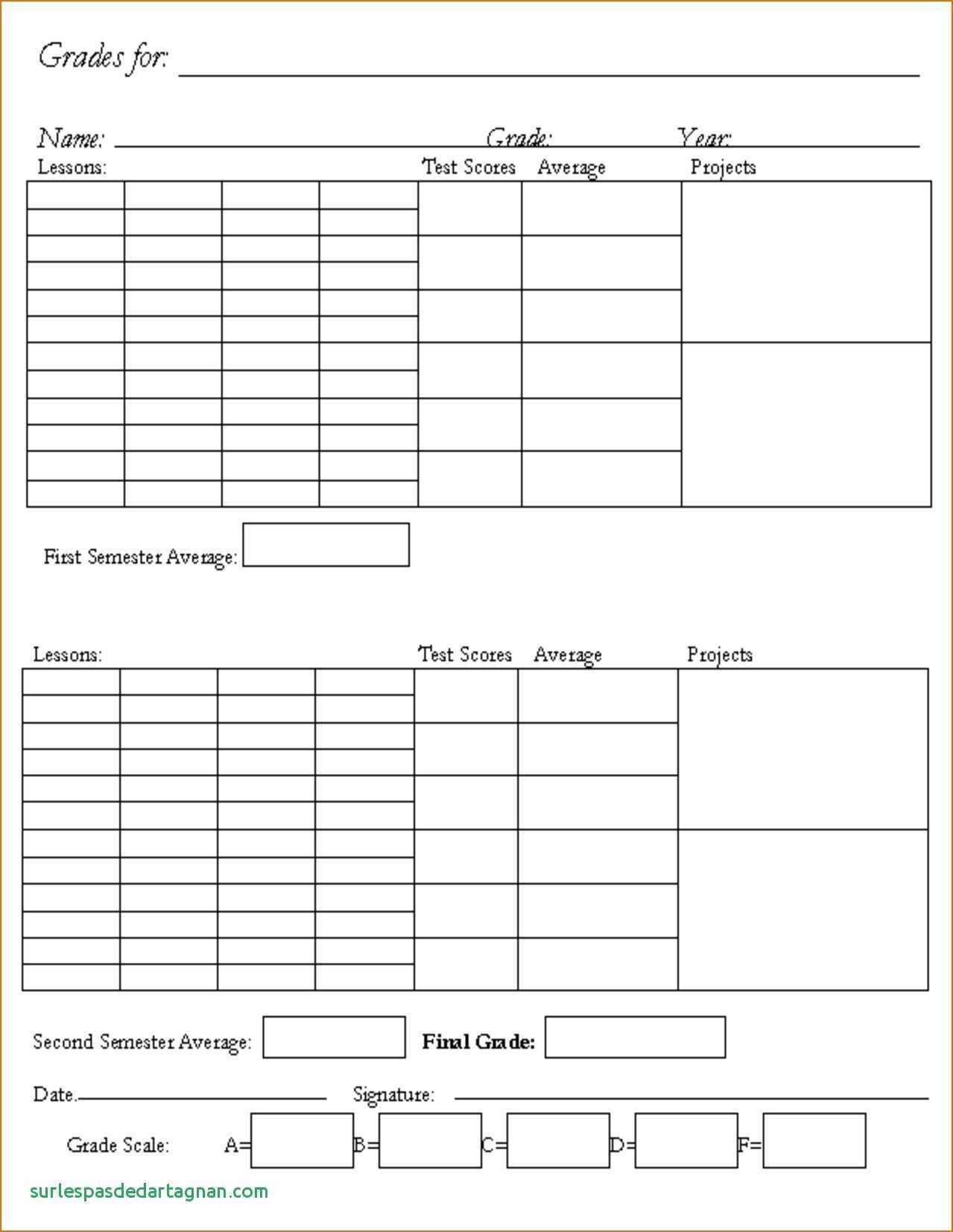 56 Free Printable Homeschool Middle School Report Card Pertaining To Report Card Template Middle School