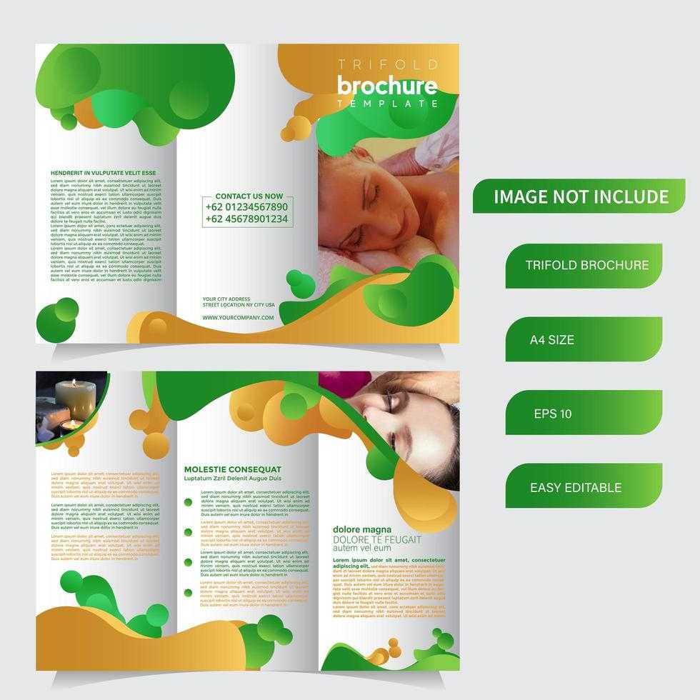 6 Page Trifold Brochure Template With Liquid Style Within Nutrition Brochure Template