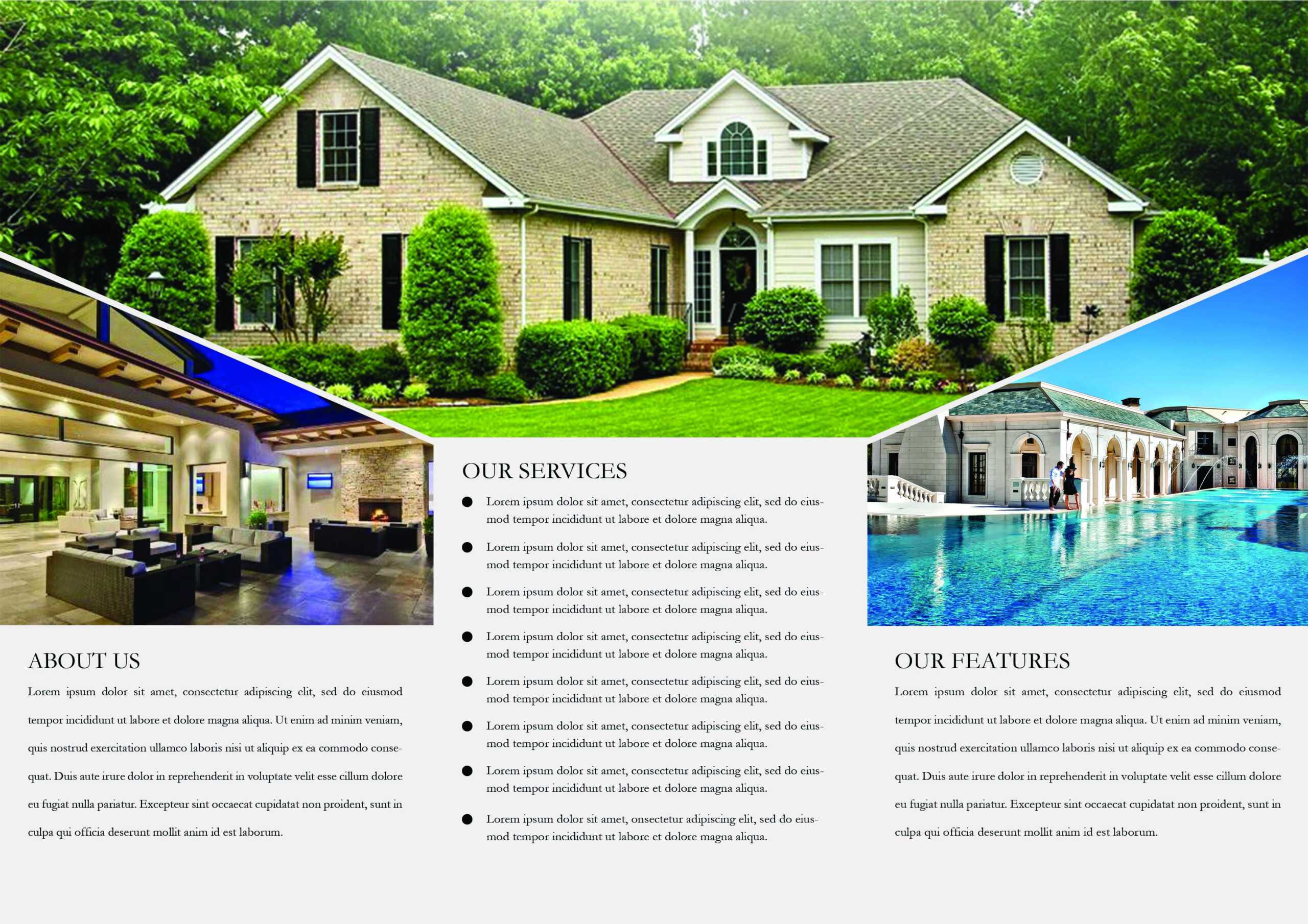 65+ Print Ready Brochure Templates Free Psd Indesign & Ai With Regard To Real Estate Brochure Templates Psd Free Download