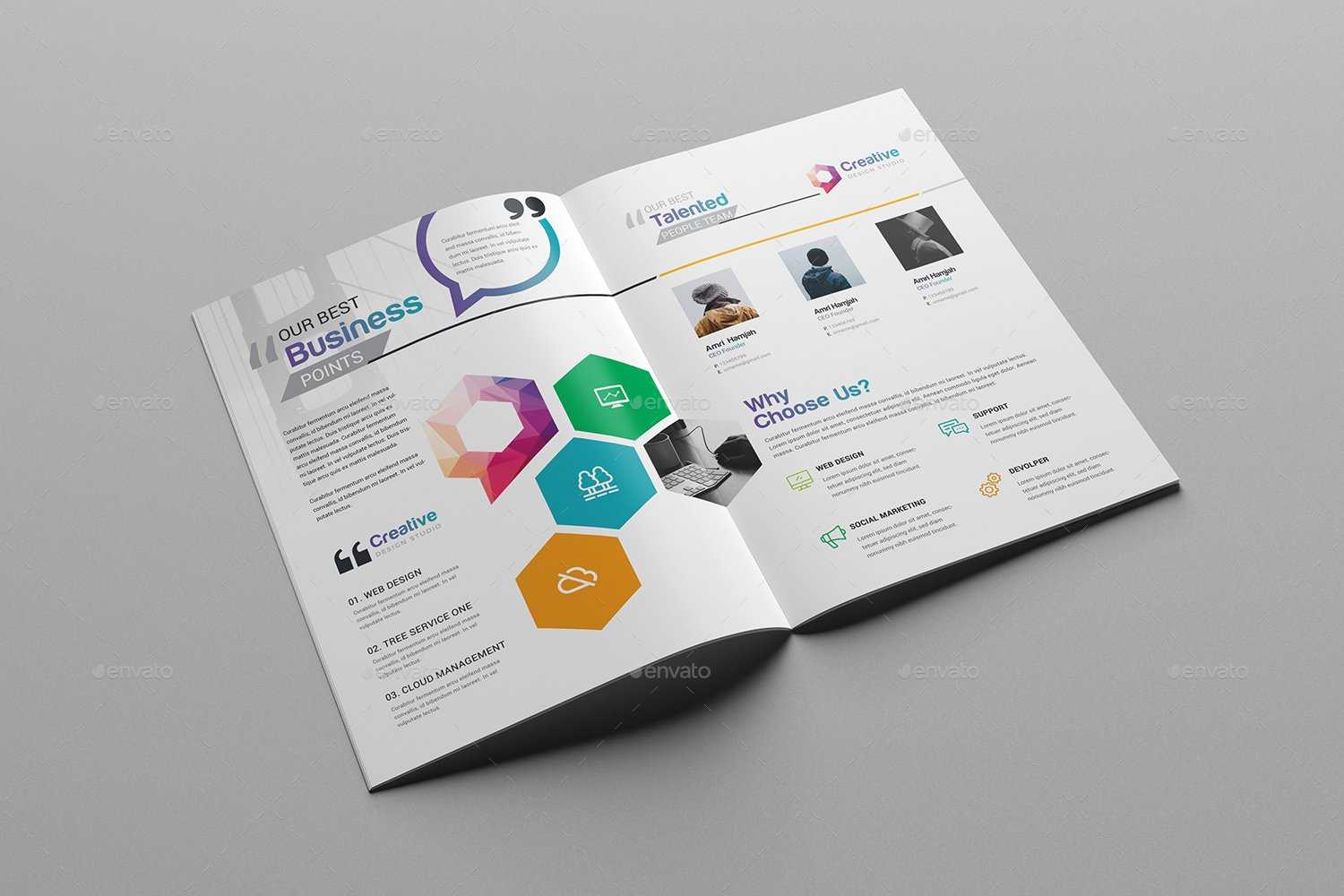 76+ Premium & Free Business Brochure Templates Psd To Intended For Two Fold Brochure Template Psd